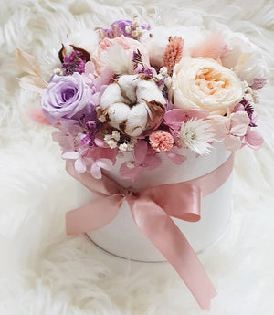Everlasting Bloom Box- Pastel Pink - Happy Florals