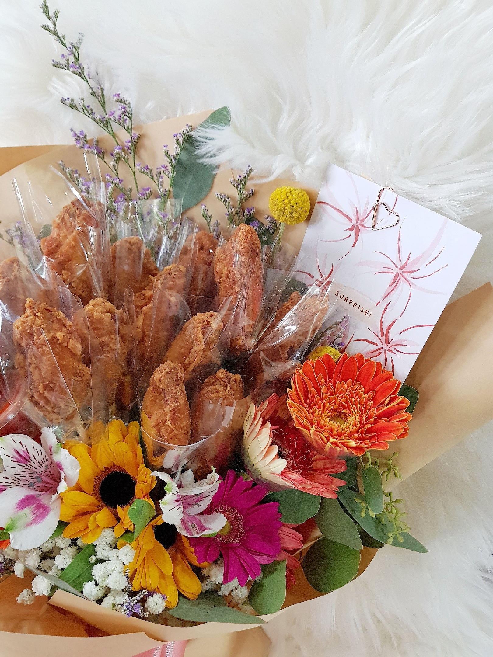 12 Pcs Shrimp Paste Chicken (Har Cheong Gai) Bouquet - Happy Florals