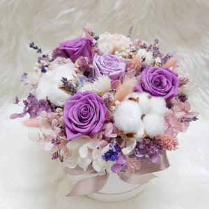 Everlasting Bloom Box- Royal Purple - Happy Florals