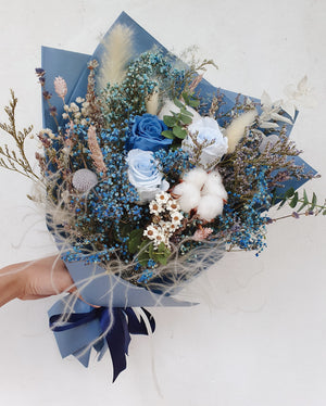 Shades of Blue - Happy Florals