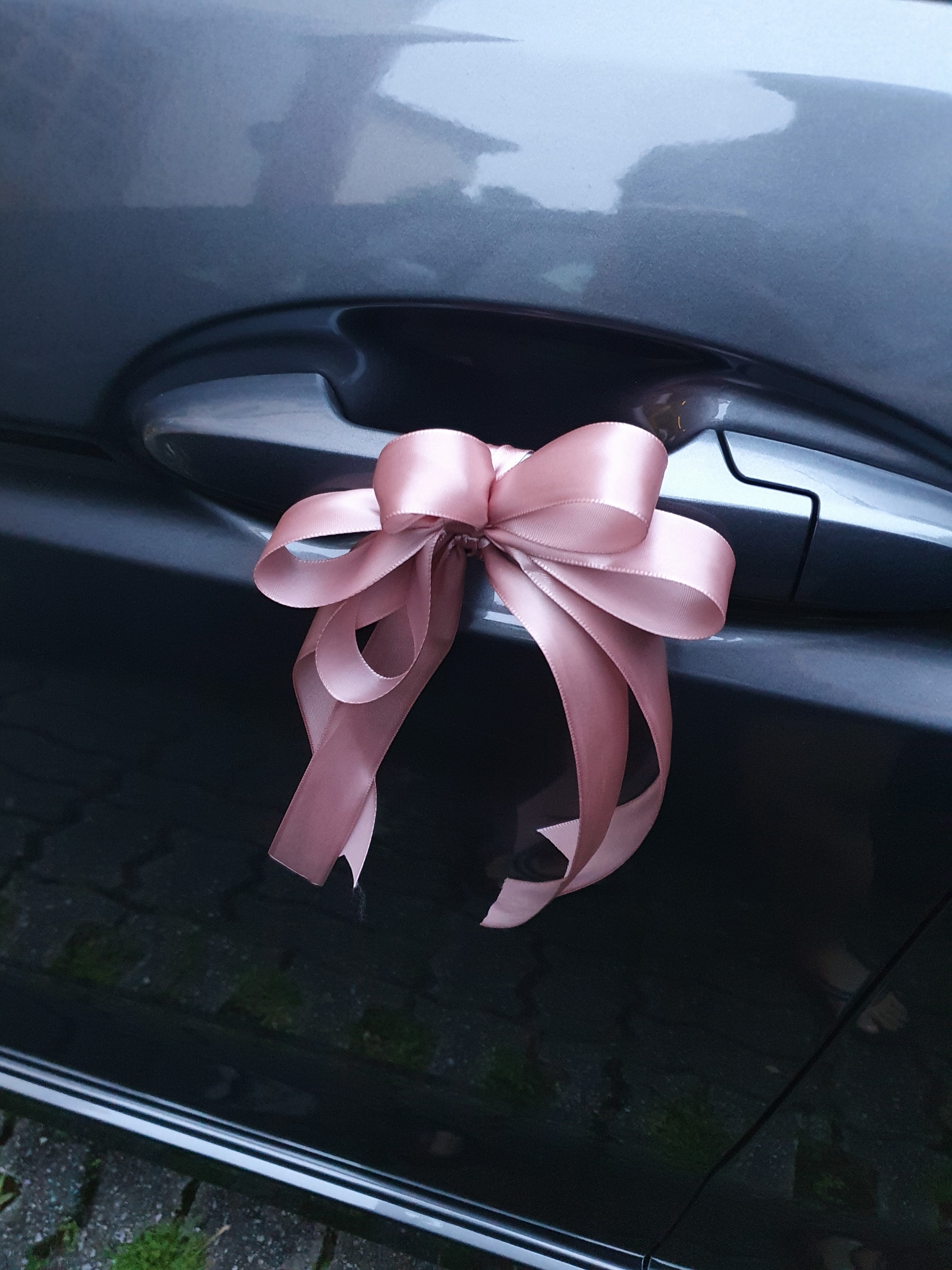 Bridal Car Decorations Door Handle Ribbons (FROM $160 ONWARDS) (WED09) -  FLORAL GARAGE SG